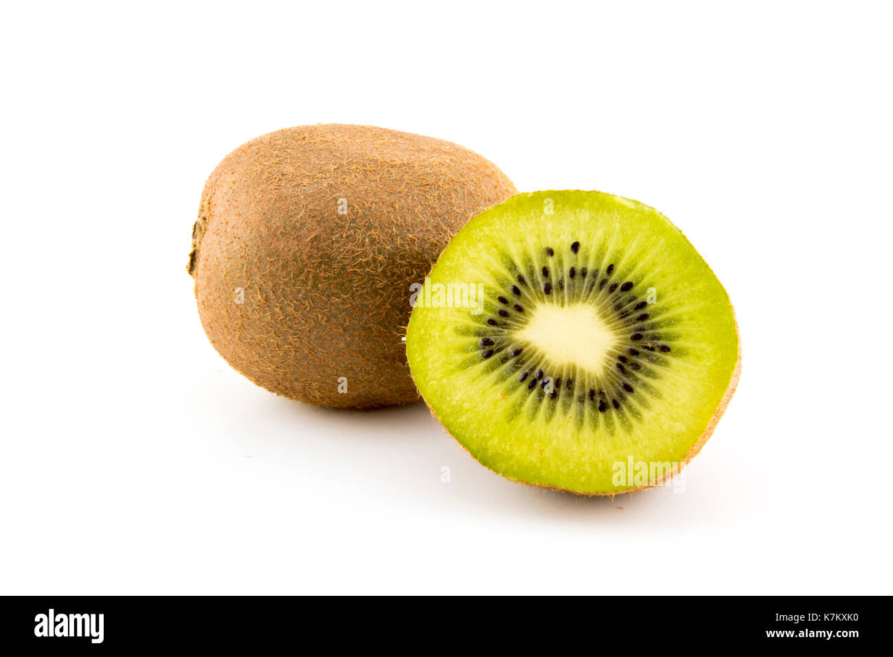 Kiwi isolati su sfondo bianco vettore icona simbolo di design. Bella illustrazione isolati su sfondo bianco Foto Stock