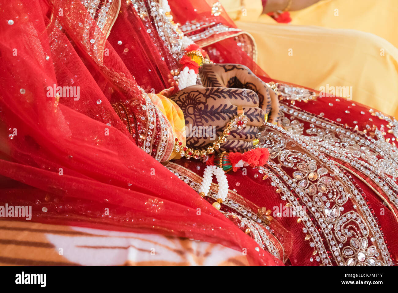 Questa immagine è stata scattata in un matrimonio indiano Foto Stock