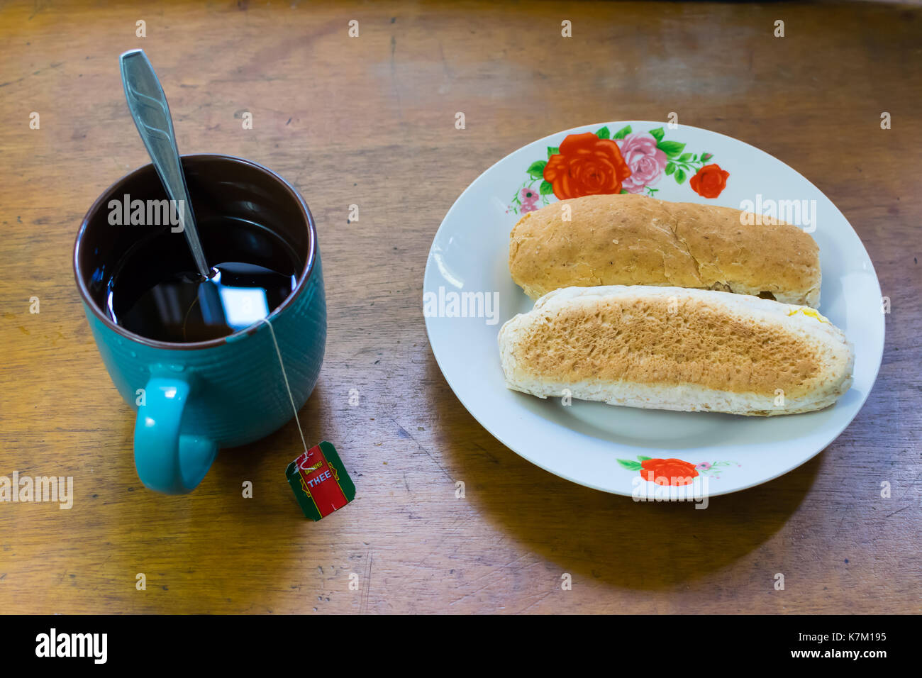Questa immagine è stata presa come parte della mia prima colazione al mattino routine Foto Stock