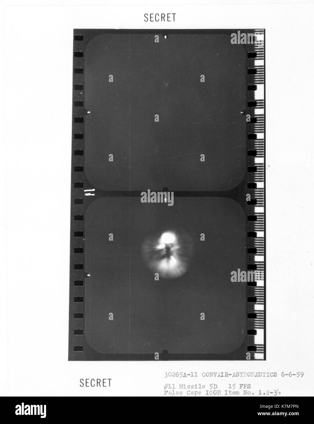 La collezione Atlas del San Diego Air & Space Museum include 3.000 bobine di pellicola da 16 mm, foto e documenti tecnici. La collezione traccia l'evoluzione del missile Atlas in un veicolo di lancio spaziale, che ha sostenuto le prime missioni degli astronauti statunitensi e ha contribuito a programmi di esplorazione e difesa spaziale. Contiene anche lezioni e filmati della missione. Foto Stock