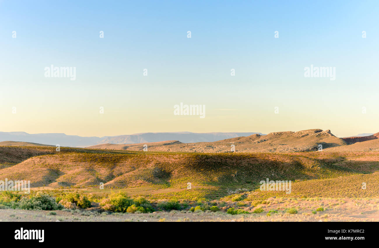 Alba nel deserto Foto Stock