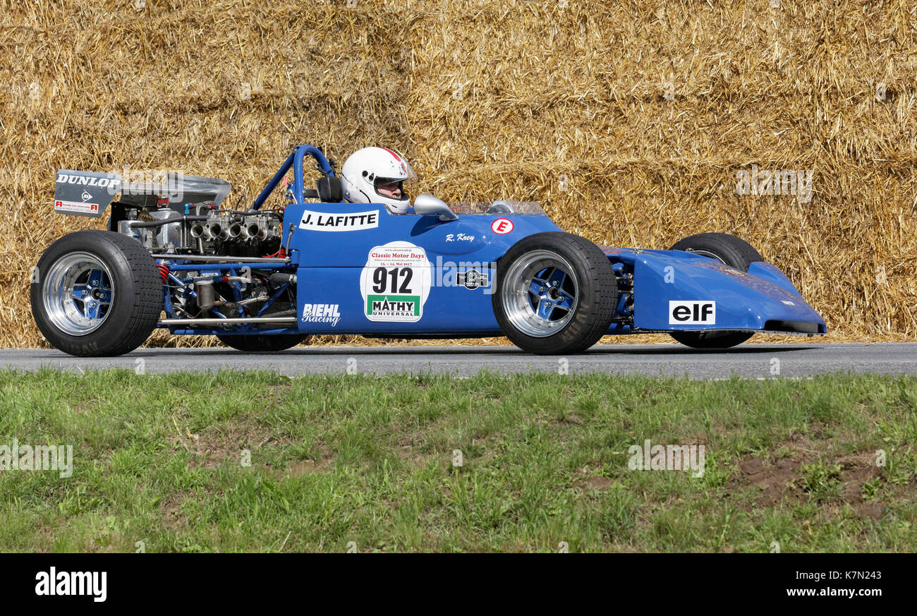 Martini MK 12 Formula 3 sul circuito, vetture da corsa dal 1973, Classic Days Schloss Dyck, Jüchen, Nord Reno-Westfalia Foto Stock