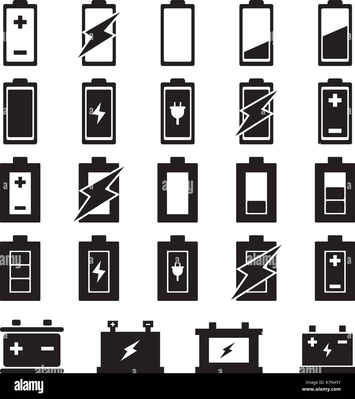 Icona della batteria immagini e fotografie stock ad alta risoluzione - Alamy