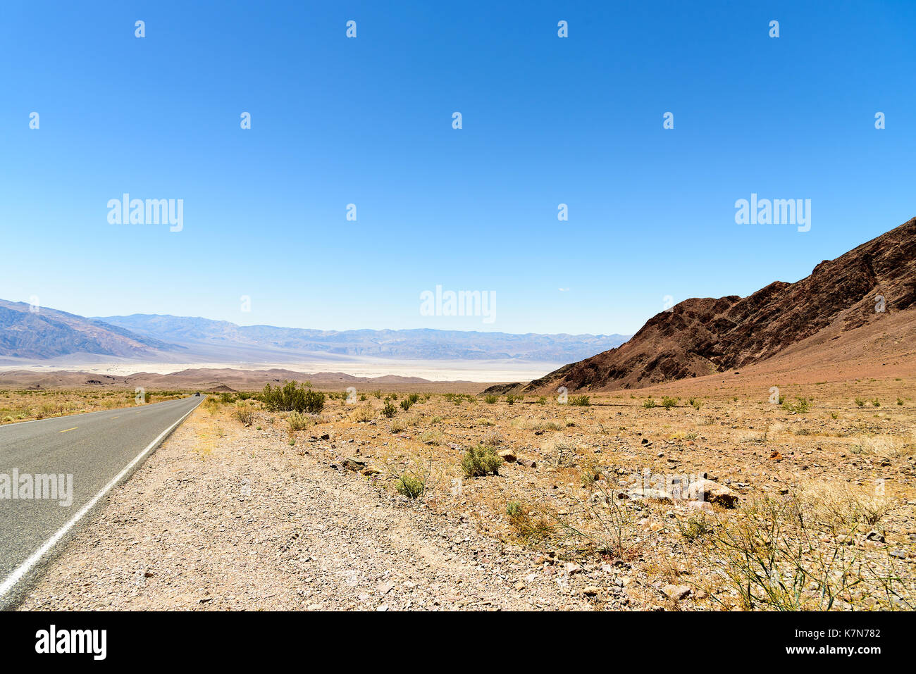 Strada nel deserto Foto Stock