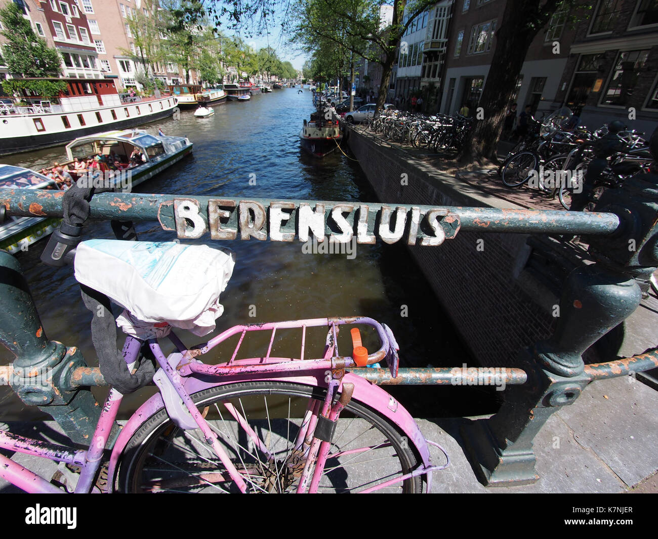 Brug 65, Berensluis, in de Berenstraat over de Prinsengracht foto 1 Foto Stock