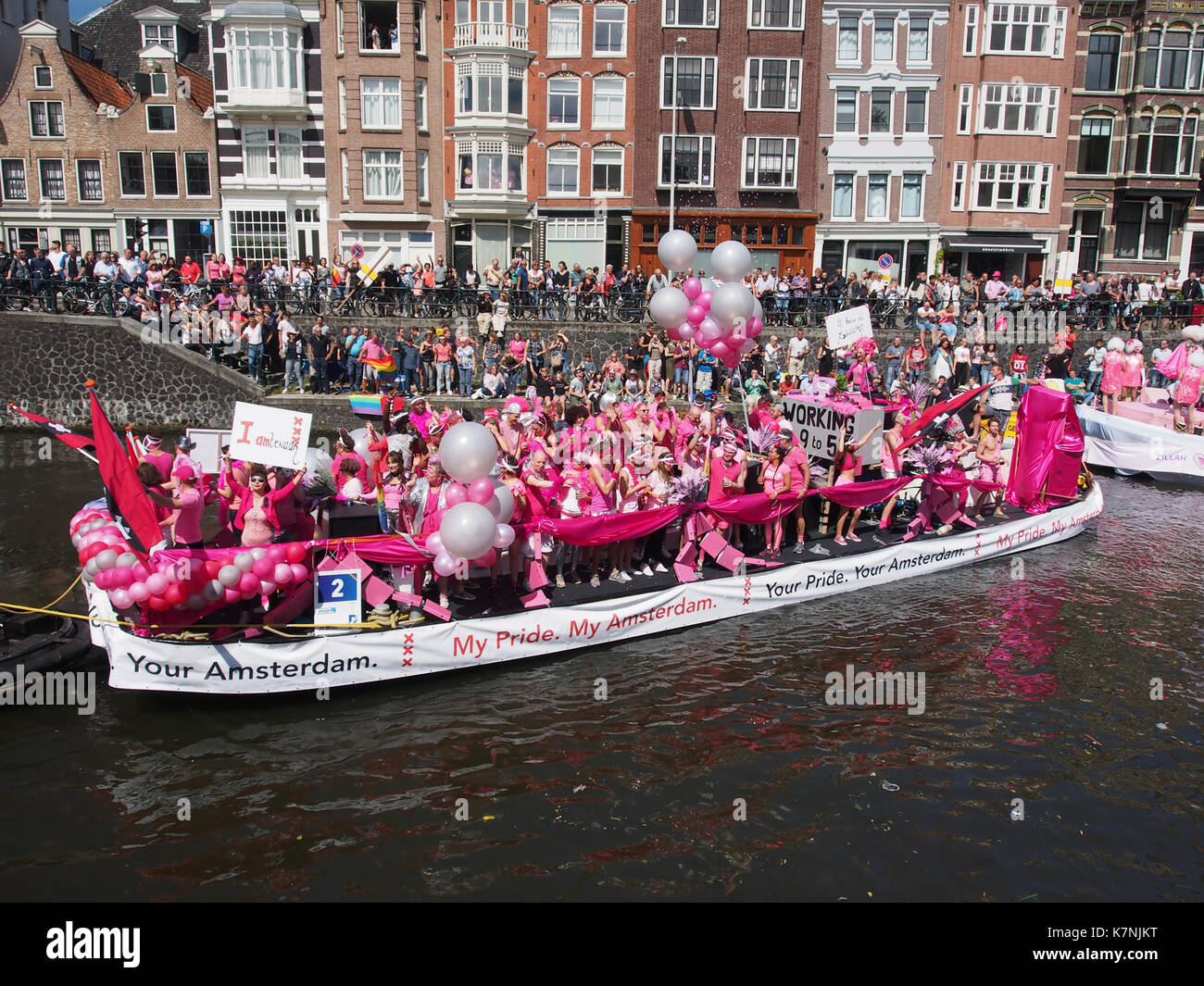 Barca 2 il mio orgoglio mio Amsterdam, Canal Parade Amsterdam 2017 foto 2 Foto Stock