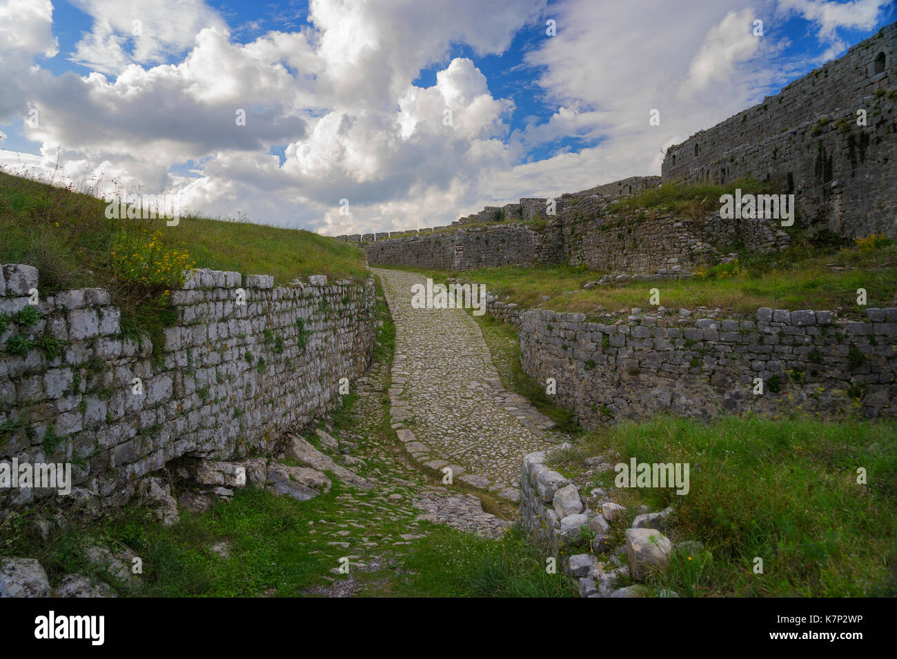 L'Albania è un paese di montagna nei Balcani Foto Stock