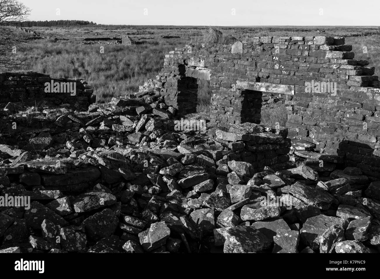 Hempshaw superiore's Farm, anglezarke moor, West Pennine Moors, vicino a Belmont, Lancashire. Foto Stock