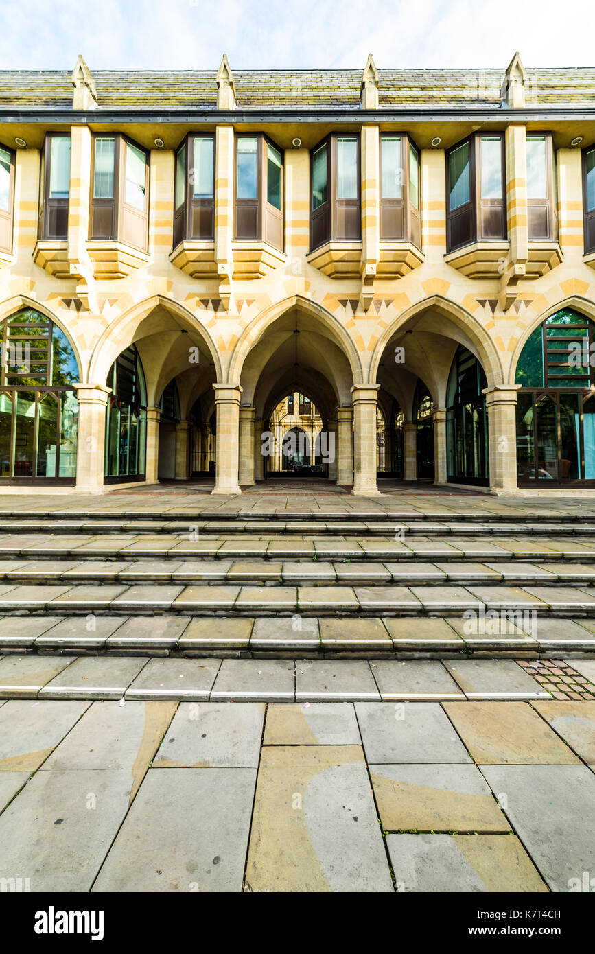 Architettura gotica di Northampton Guildhall edificio, Inghilterra. Foto Stock