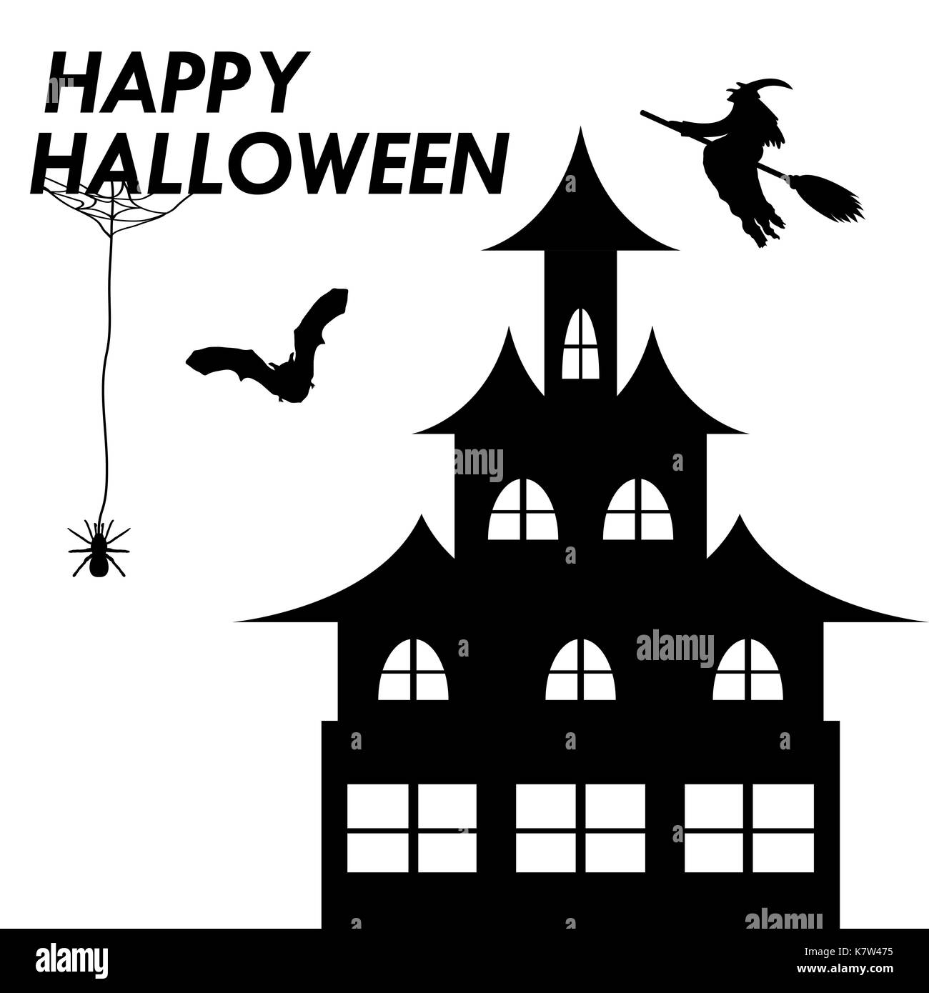 Card invito per la Festa di halloween Illustrazione Vettoriale