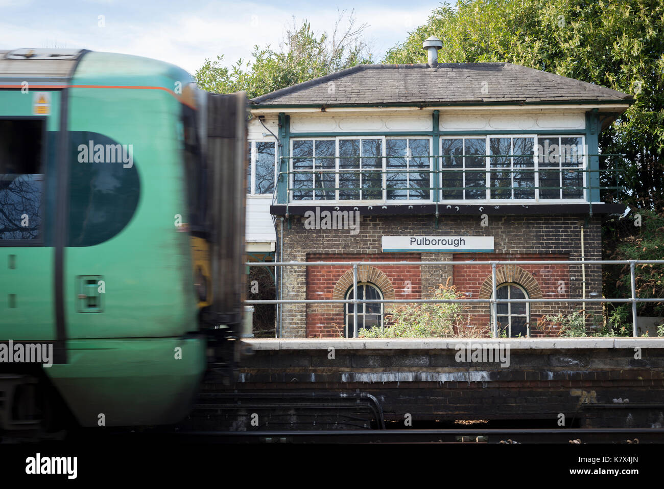 Pulborough Stazione ferroviaria West Sussex, in Inghilterra Foto Stock