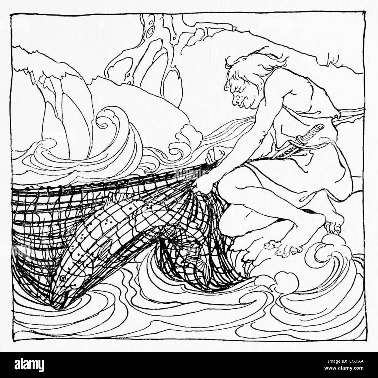 Irishfairytales01fase 0055BW Foto Stock