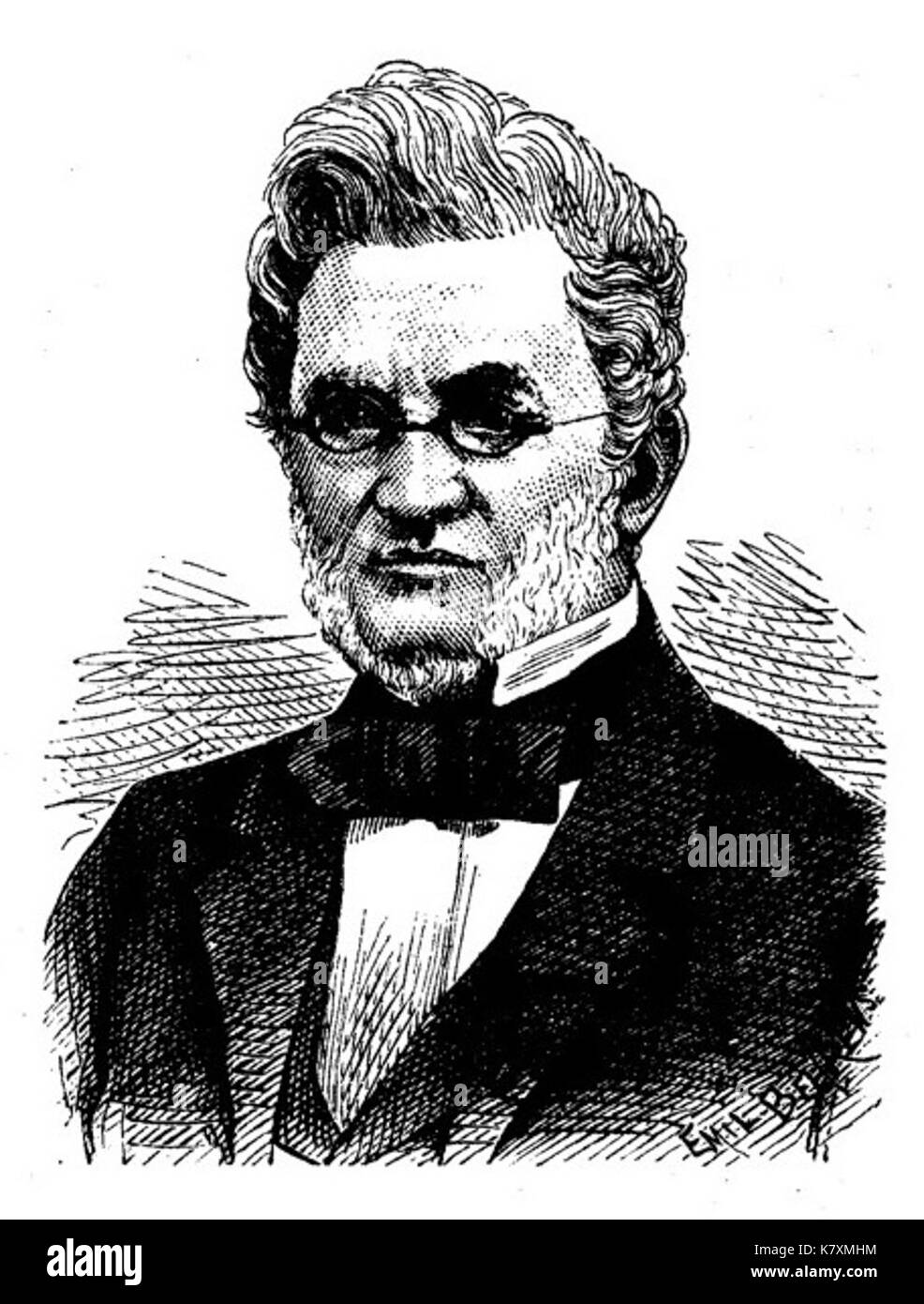 Johan Erik Rydqvist xylografi Foto Stock