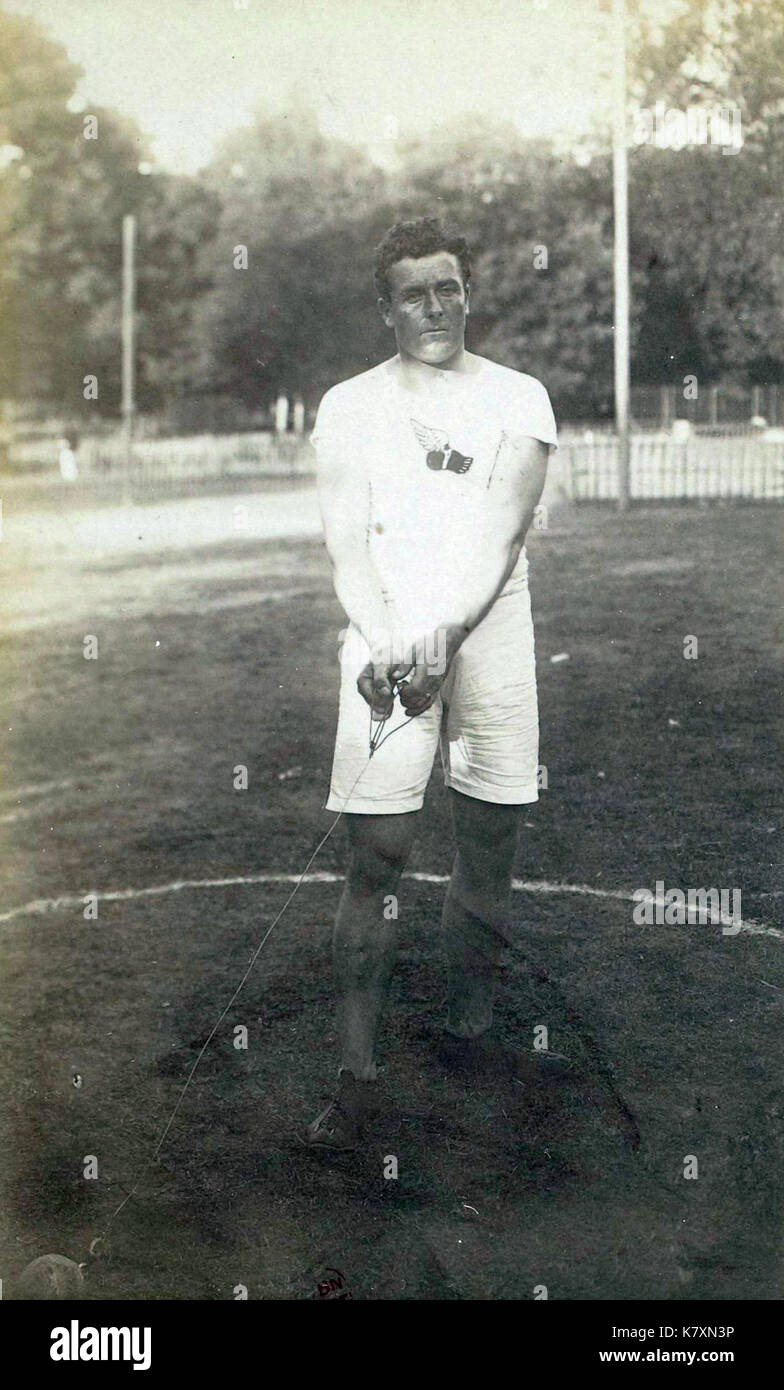 John Flanagan, campione olympique du lancer du marteau en 1900 pag.86 Foto Stock