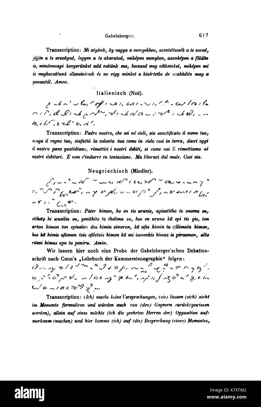 Illustrirte Geschichte der Schrift (Faulmann) 706 Foto Stock