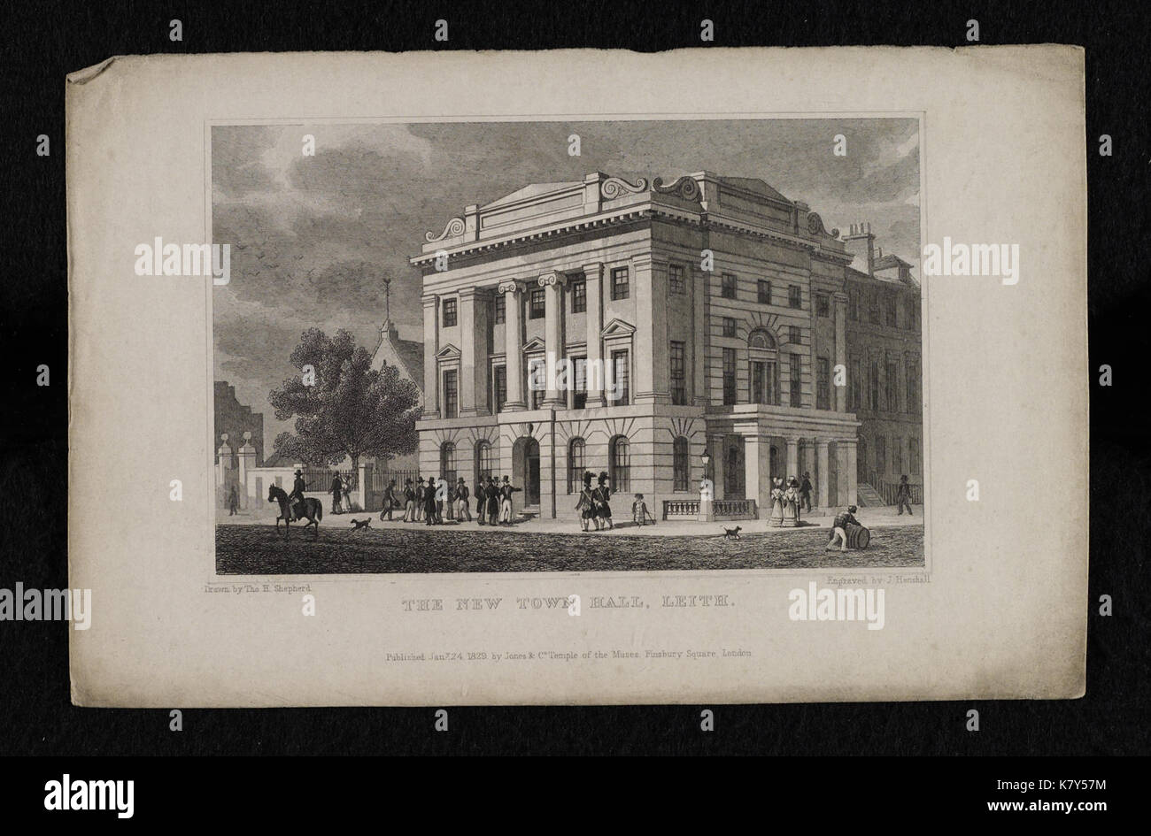 Fiancata giacobita nuovo municipio di Leith. Foto Stock