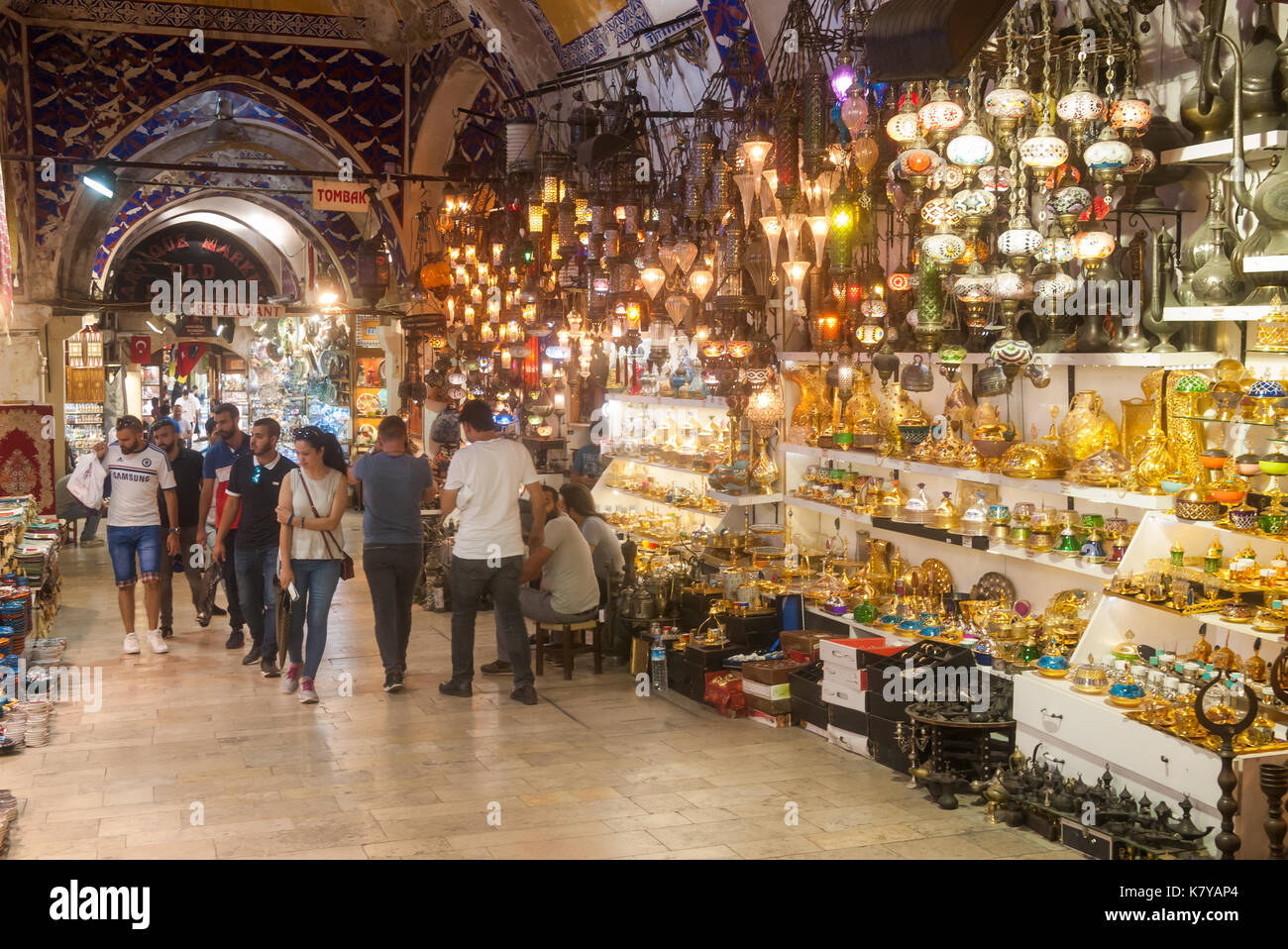 Istanbul, Turchia, 2017 - Grand Bazaar Kapali Carsi Foto Stock