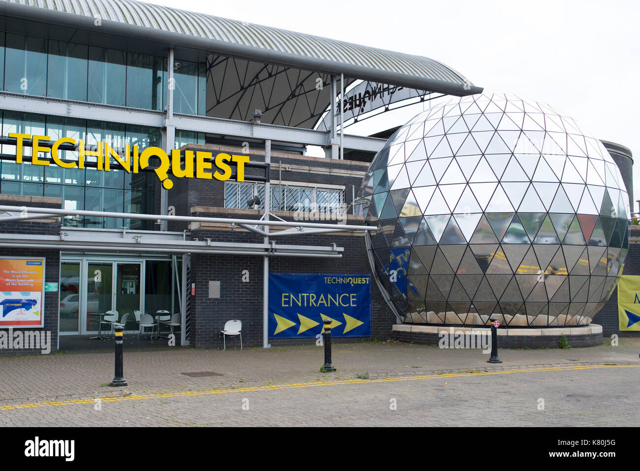 Una vista generale di techniquest Science Museum a cardif bay, Wales, Regno Unito. Foto Stock