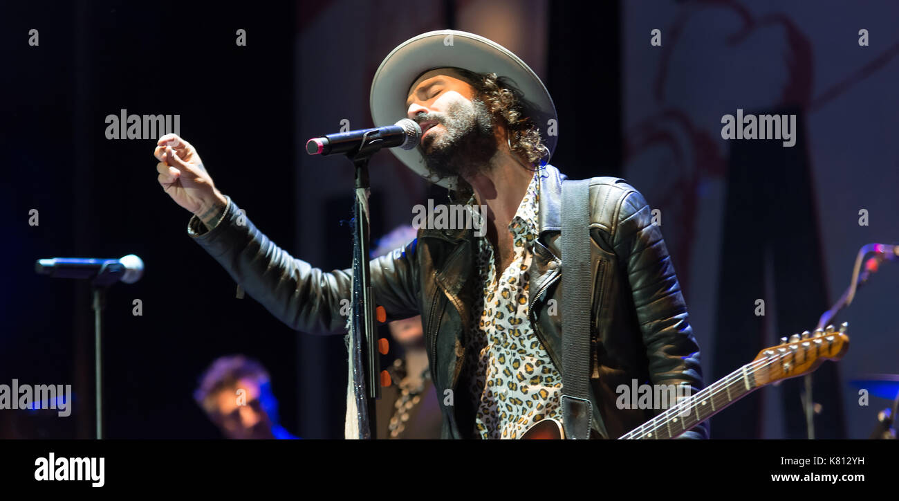 Cordova, Spagna. 16 Set 2017. Dani Martin in tournée a Cordoba. Il teatro Axrquia di Cordoba Credit: MIGUEL ANGEL GARCIA MARTINEZ/Alamy Live News Foto Stock