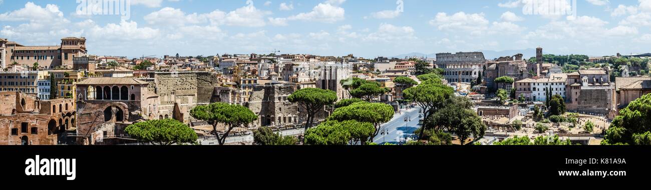 Panorama di roma Foto Stock