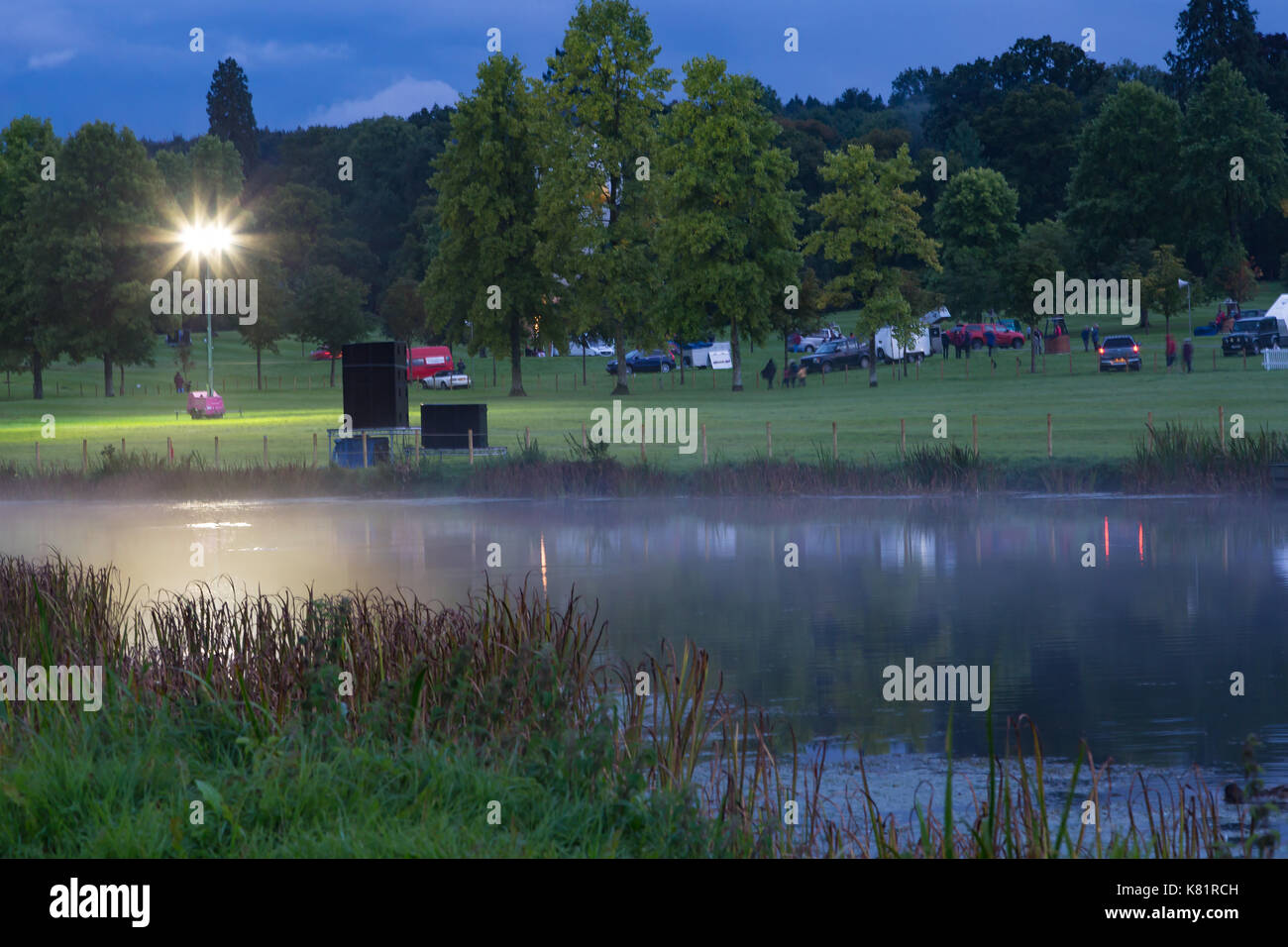 Longleat Sky Safari presso Loingleat parco di safari in Warminster Wilts. Foto Stock