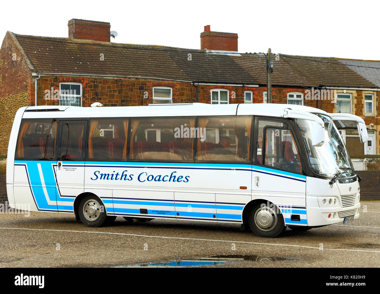 Smith's Coaches, pullman, per gite di un giorno, viaggio, escursione, escursioni, vacanza, vacanze, società di trasporti, Imprese, viaggi, England, Regno Unito Foto Stock