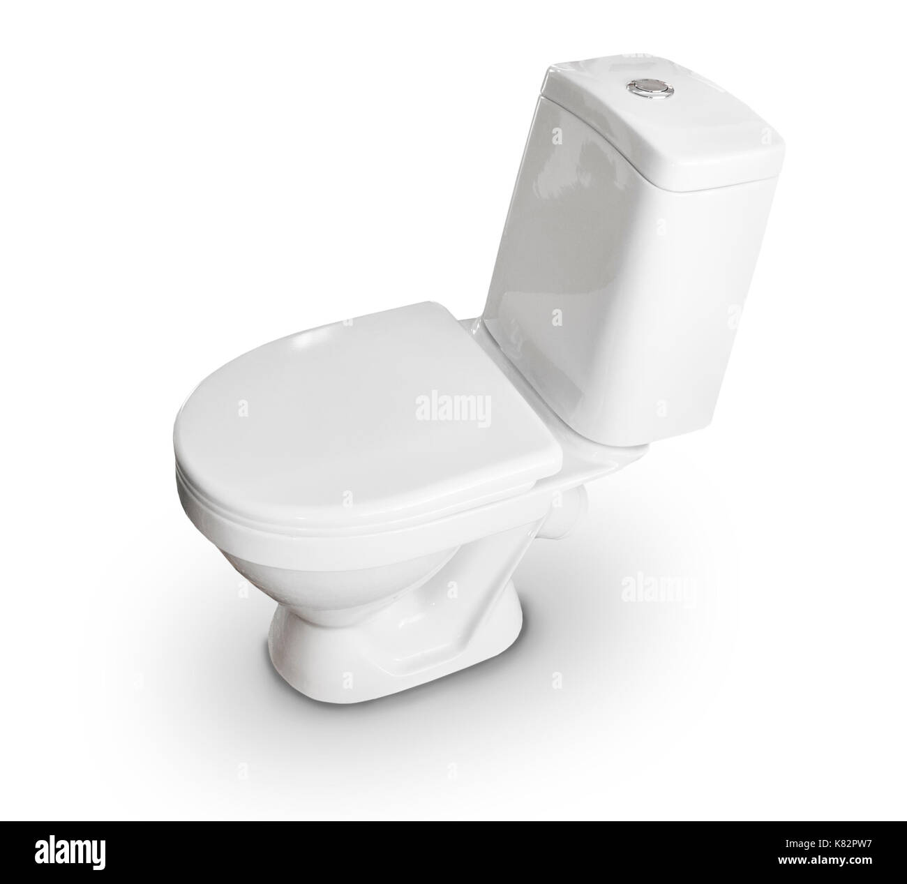 White water close-up su uno sfondo bianco. Foto Stock