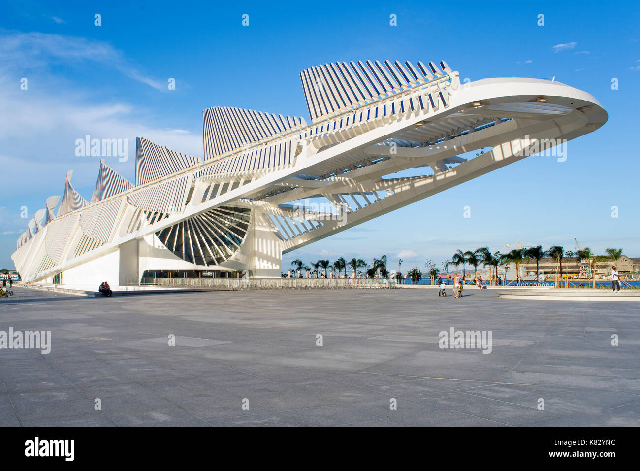 Il Museu do Amanha (Museo di domani) da Santiago Calatrava aperto a dicembre 2015, Rio de Janeiro, Brasile, Sud America Foto Stock