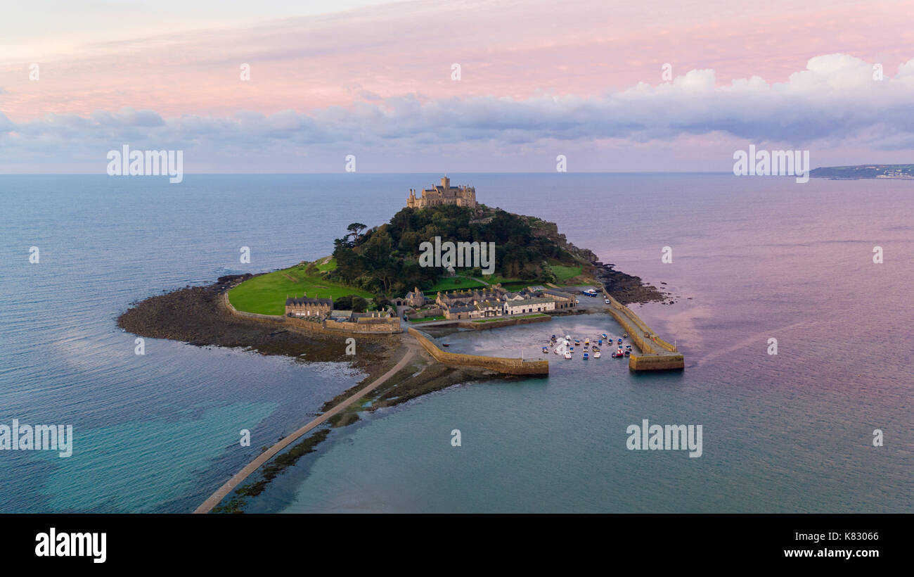 Regno Unito, Cornwall, Marazion, St. Michaels Mount Foto Stock