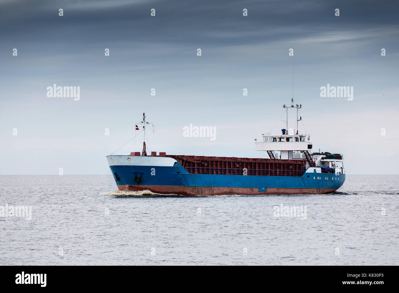 Nave cargo. mare trasporto merci Foto Stock