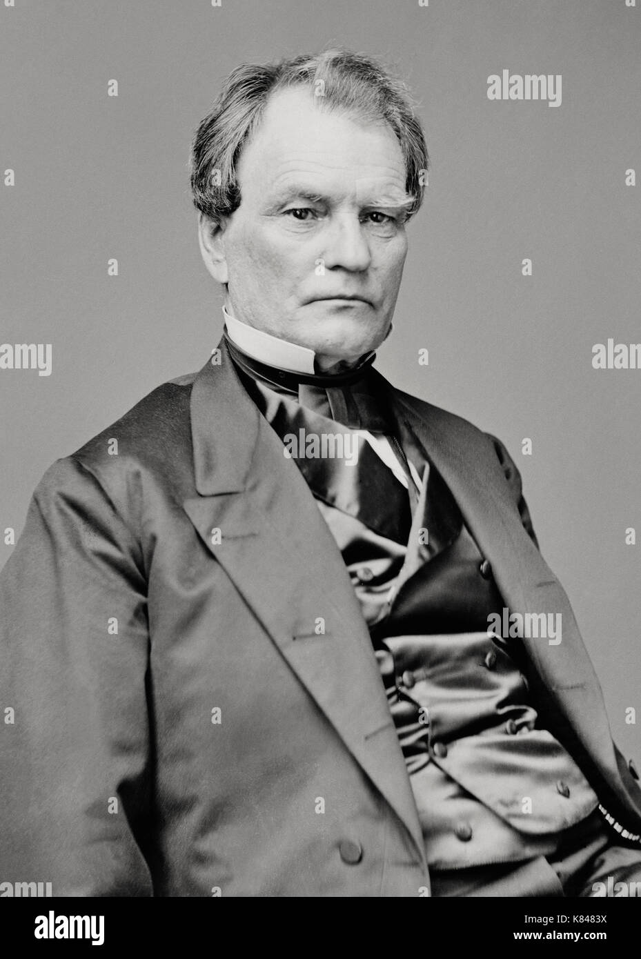 Il senatore Benjamin F Wade di Ohio - Presidente pro tempore del senato degli Stati Uniti, 1867 - 1869. Egli sarebbe diventato Presidente se Andrew Johnson era impeached Foto Stock