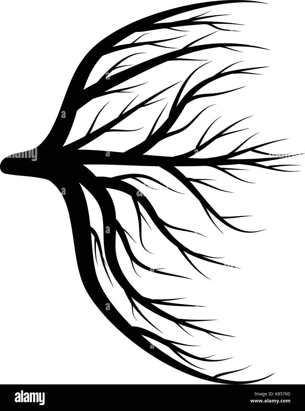 Occhio vene, sangue, navi vettore icona simbolo design. bella illustrazione isolati su sfondo bianco Illustrazione Vettoriale