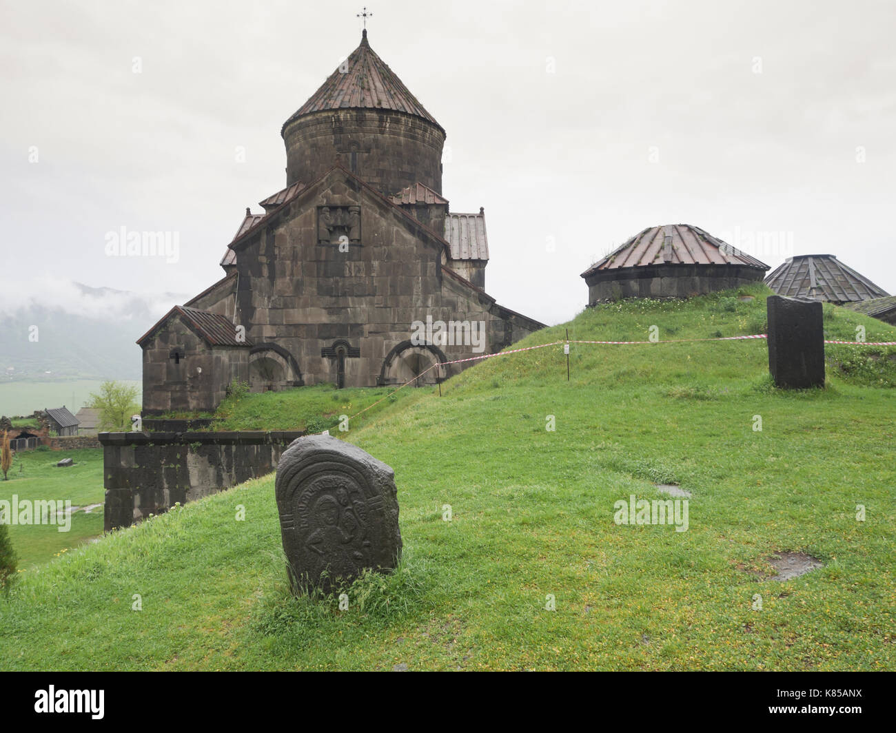 Haghpat monastero o Haghpatavank nel nord Armenia risalente a ca. 976 D.C., un sito patrimonio mondiale dell'Unesco Foto Stock