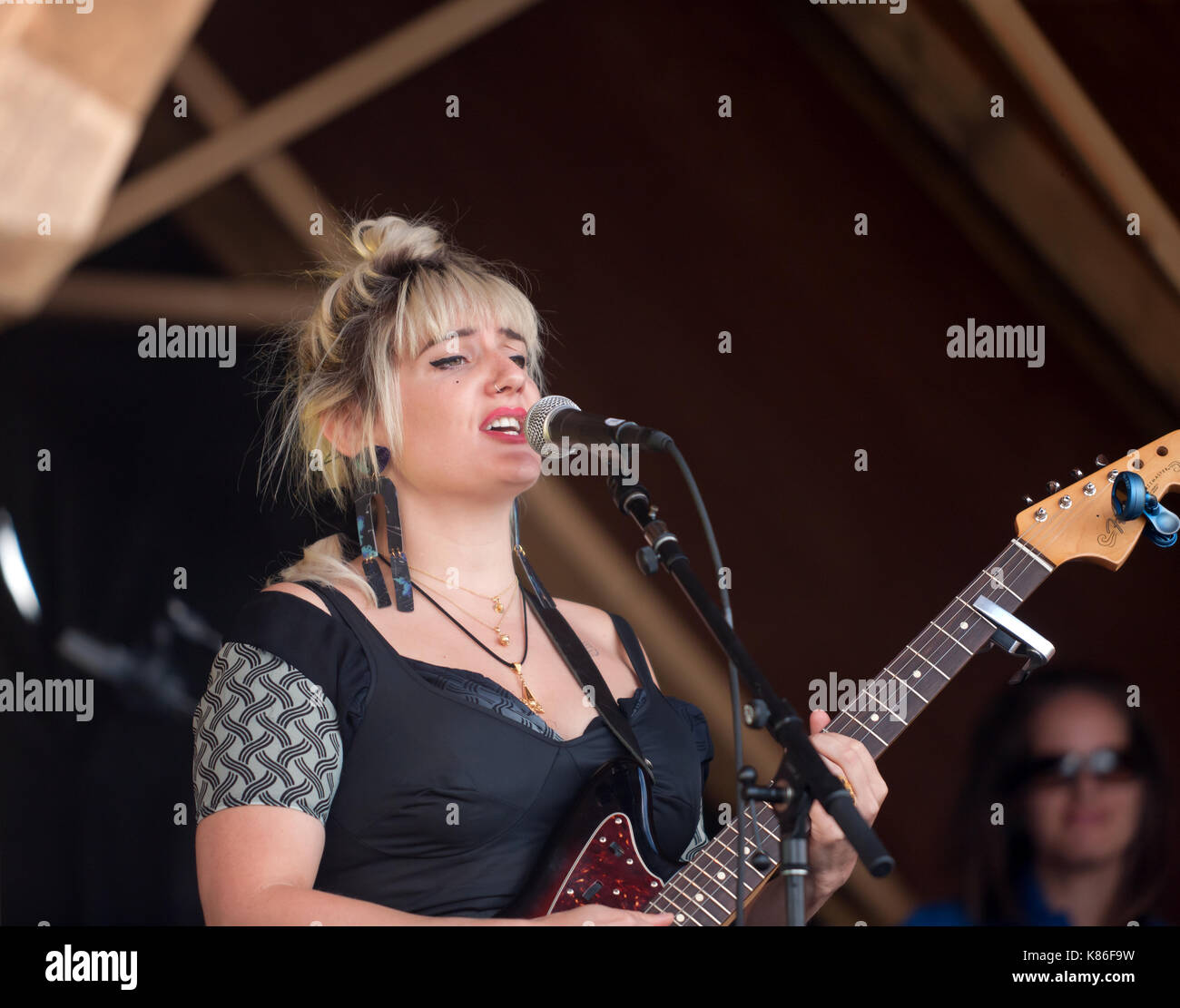 Tutti ragazza-band, marine, eseguire sul palco tre al 2017 onblackheath music festival Foto Stock