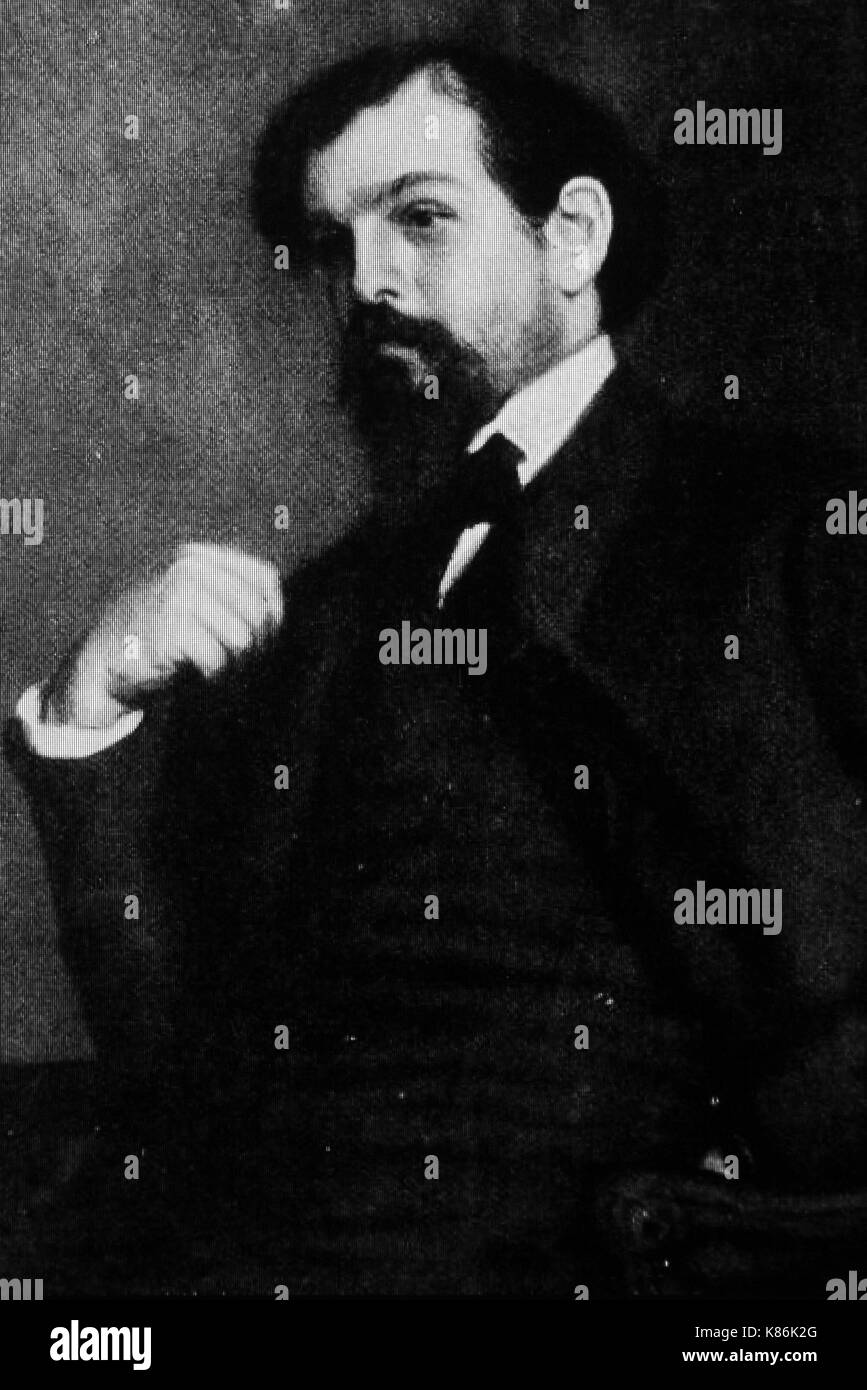 Claude Debussy il compositore francese Foto Stock