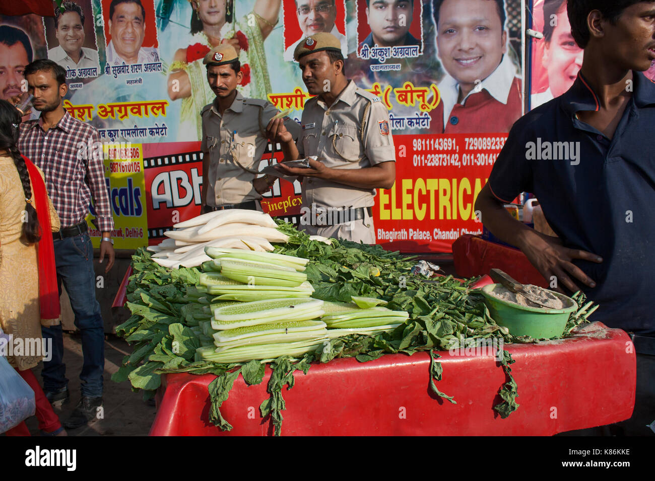 Pan si spegne al festival di Dussehra,Lal Qila delhi Foto Stock
