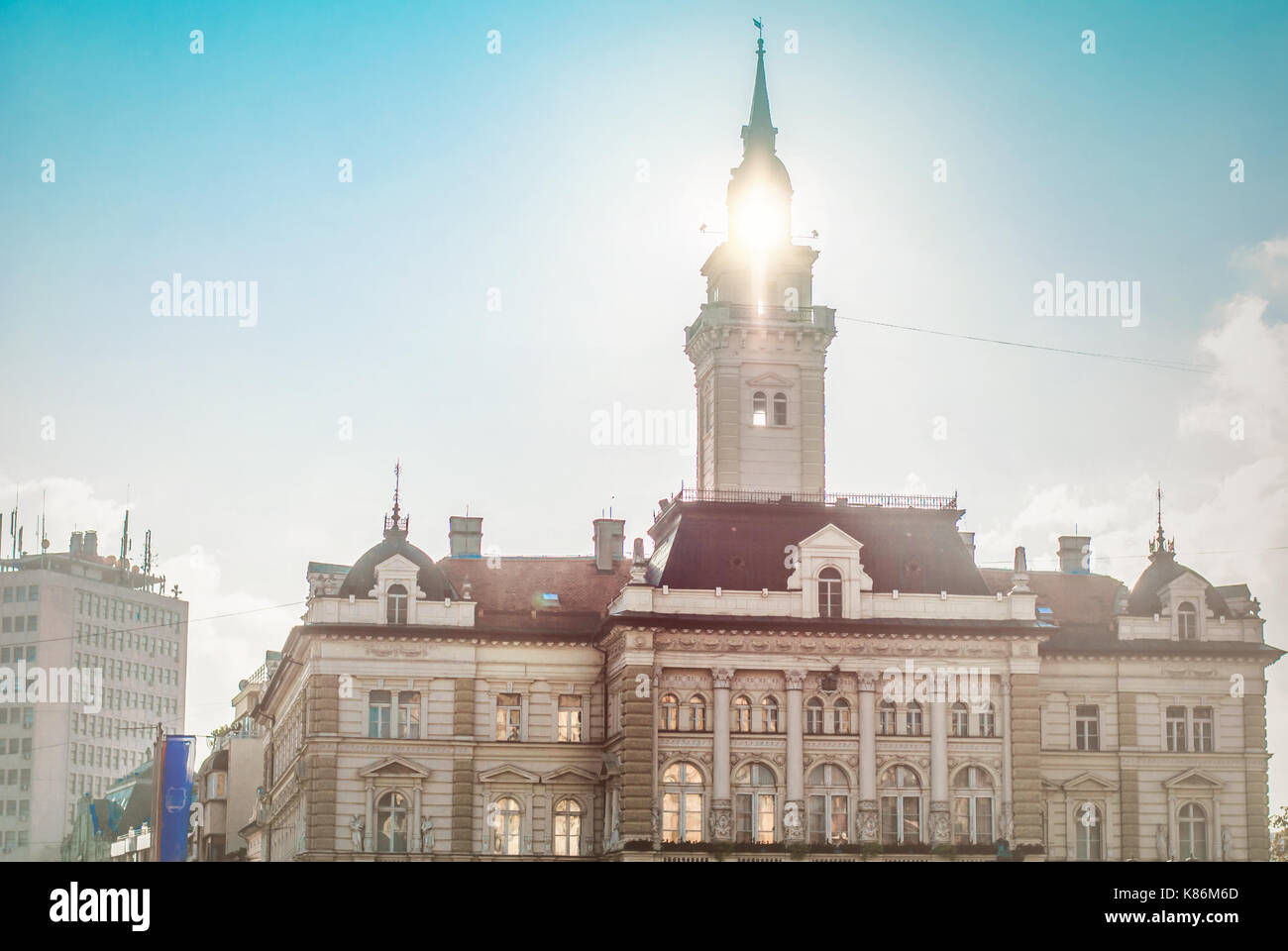 Novi Sad city hall, town house Foto Stock