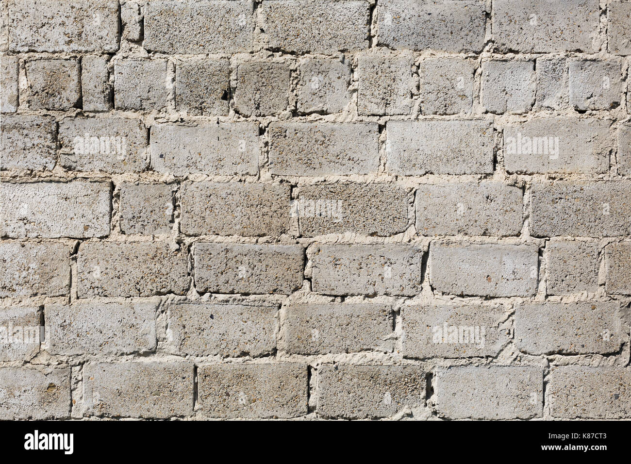 Calcestruzzo muro di mattoni in background Foto Stock