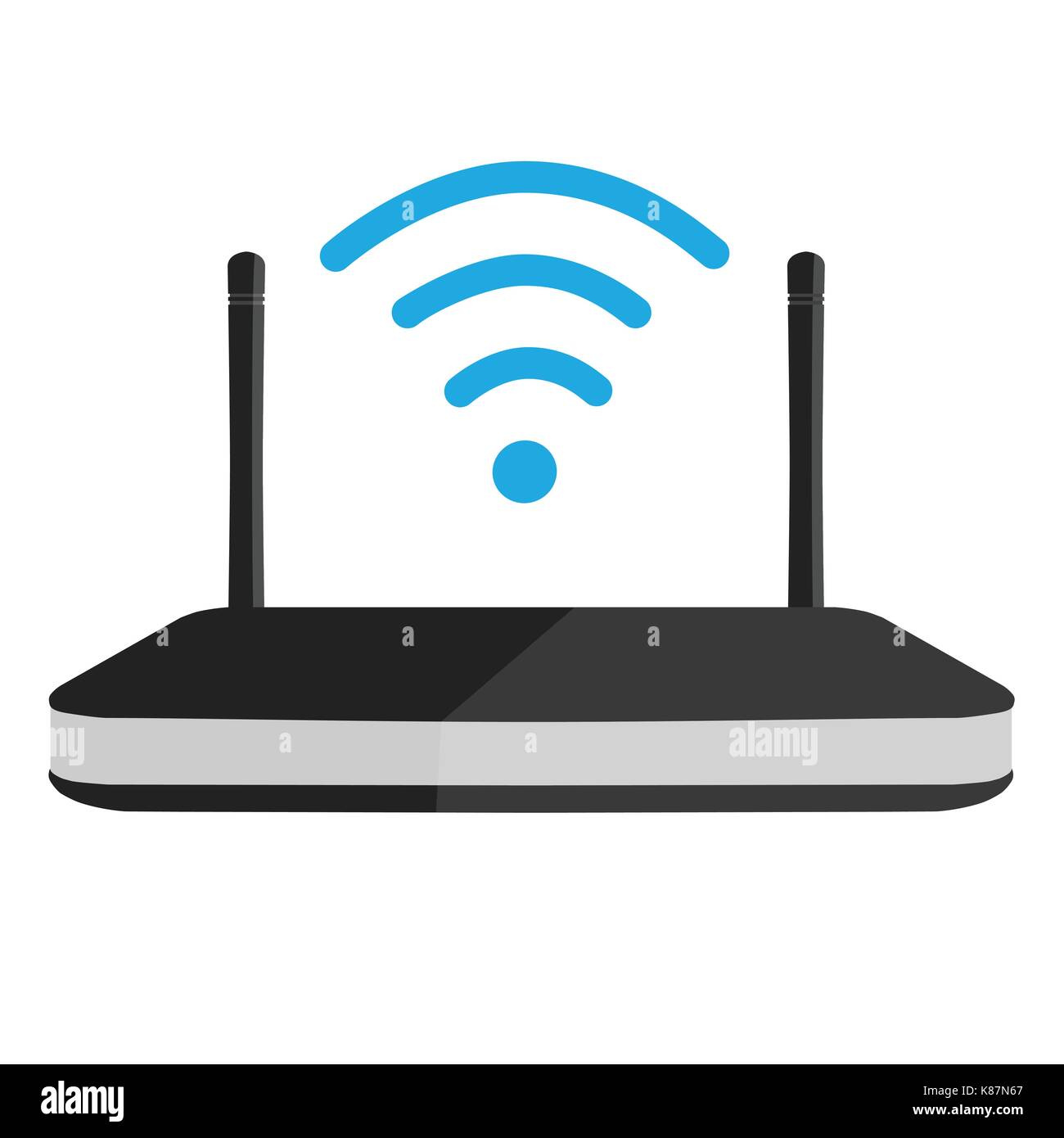 Illustrazione Vettoriale router wifi icona. wi-fi simbolo Immagine e  Vettoriale - Alamy