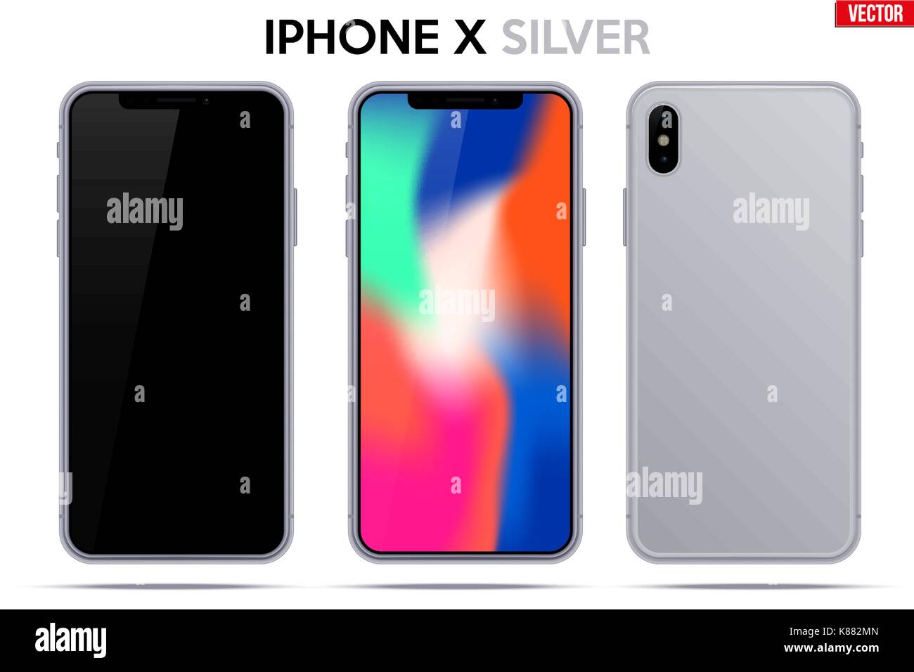 Nuovo modello iphone x Illustrazione Vettoriale