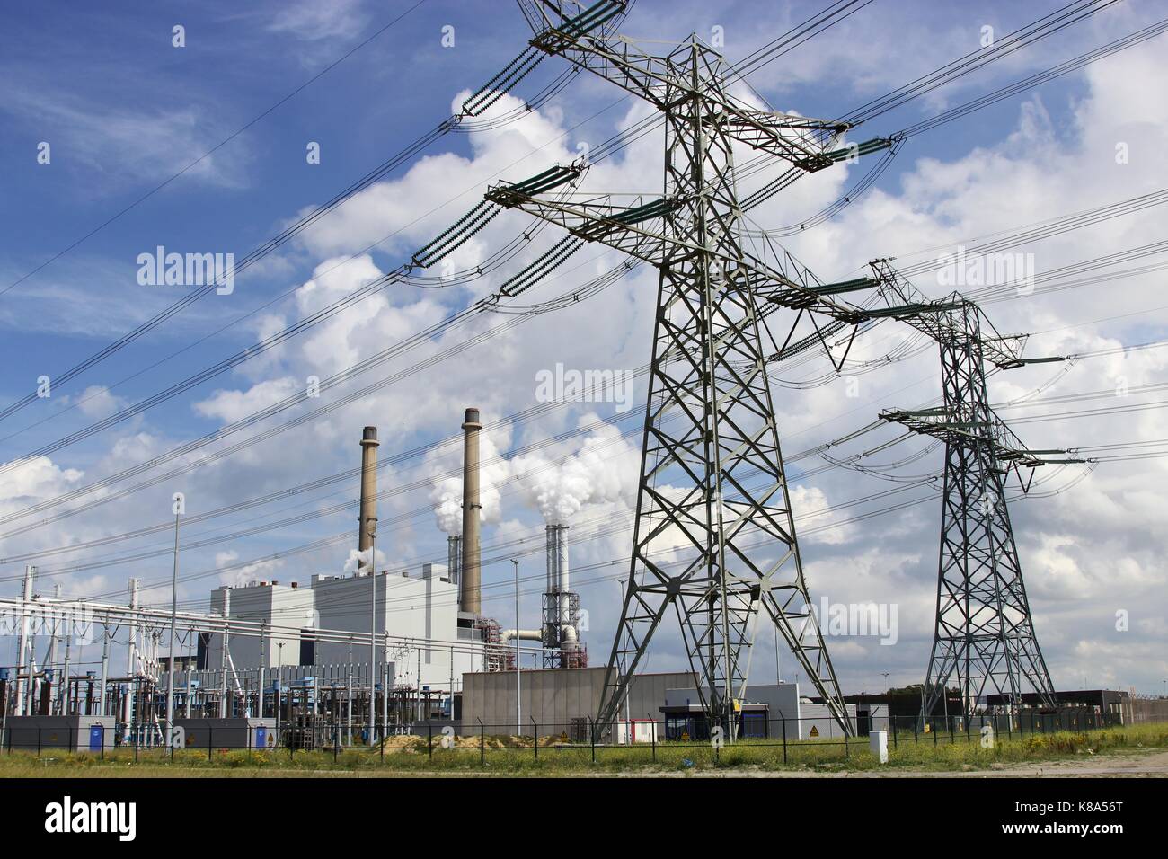 Impianto alimentato a carbone Foto Stock