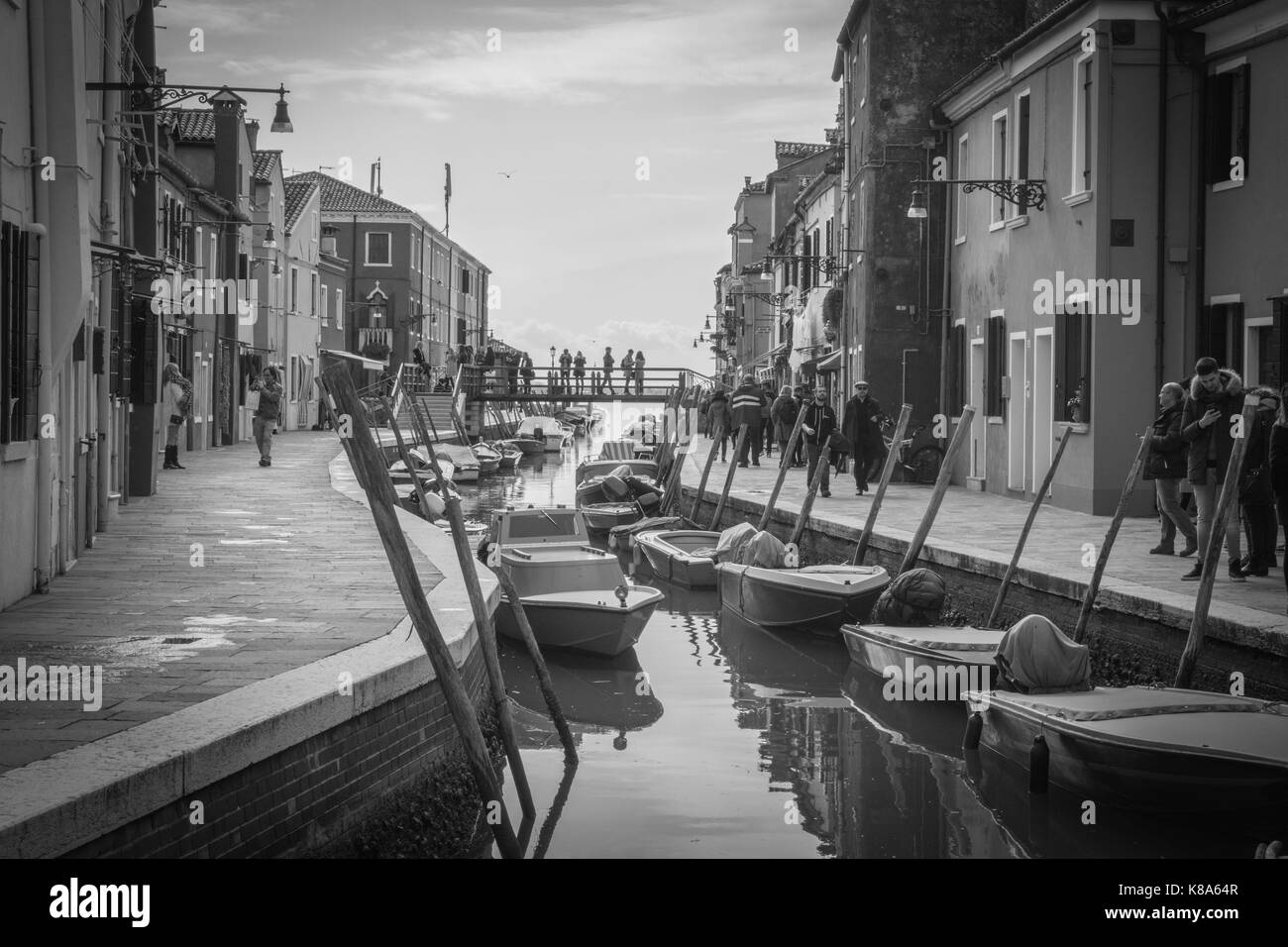 Burano Venezia Italia Foto Stock