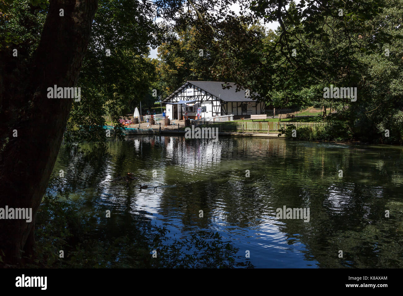 Pittville park, Cheltenham, Gloucestershire, UK. Foto Stock