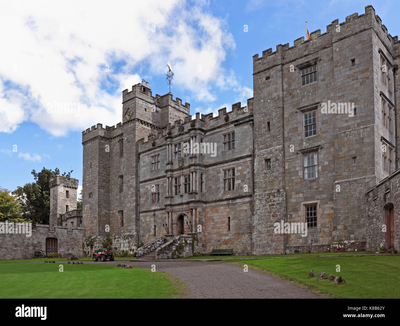 Chillingham Castle, xii secolo castello Foto Stock