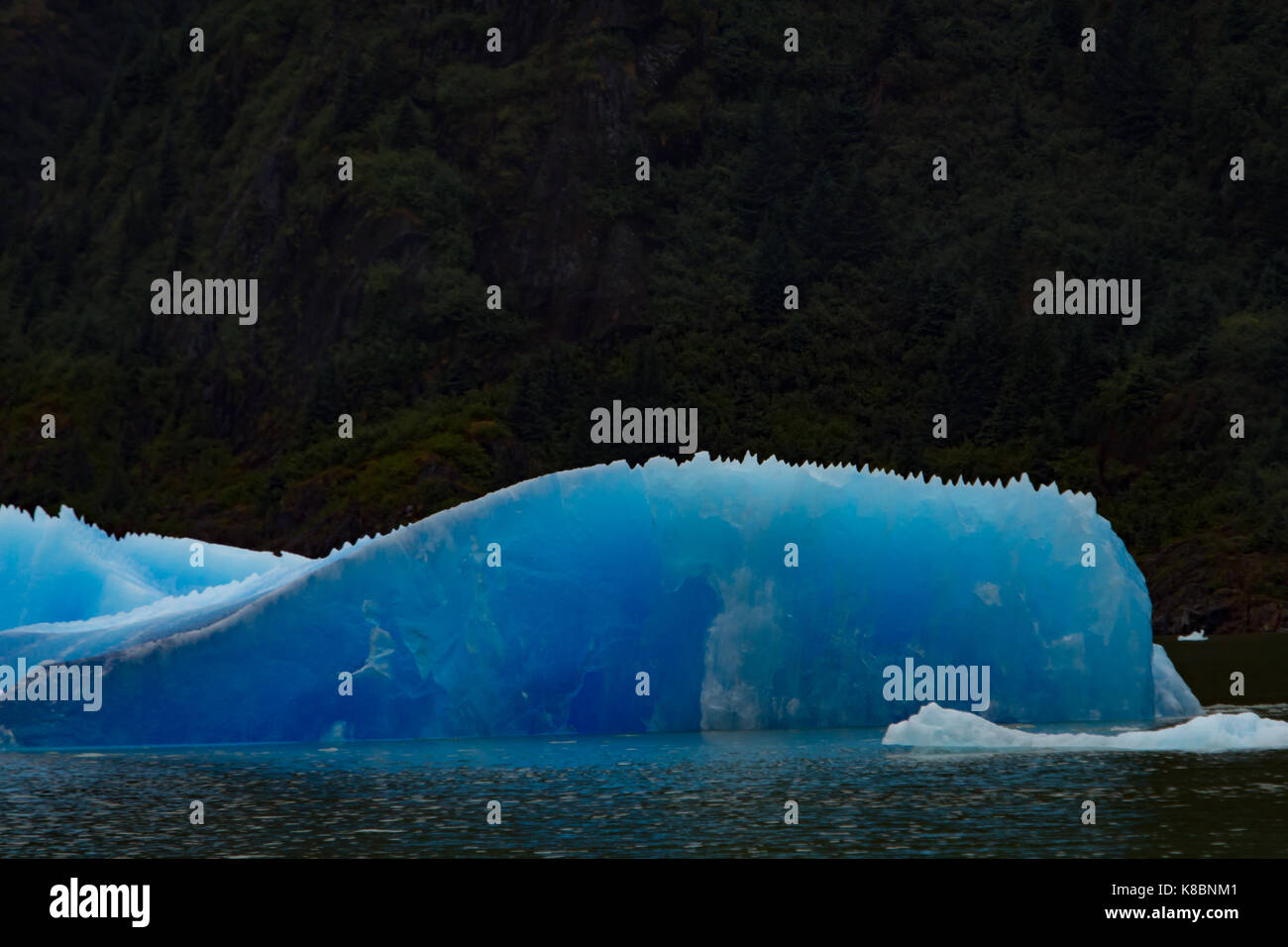 Un gigantesco iceberg blu in Tracy braccio wilderness area, a sud-est di Alaska USA Foto Stock