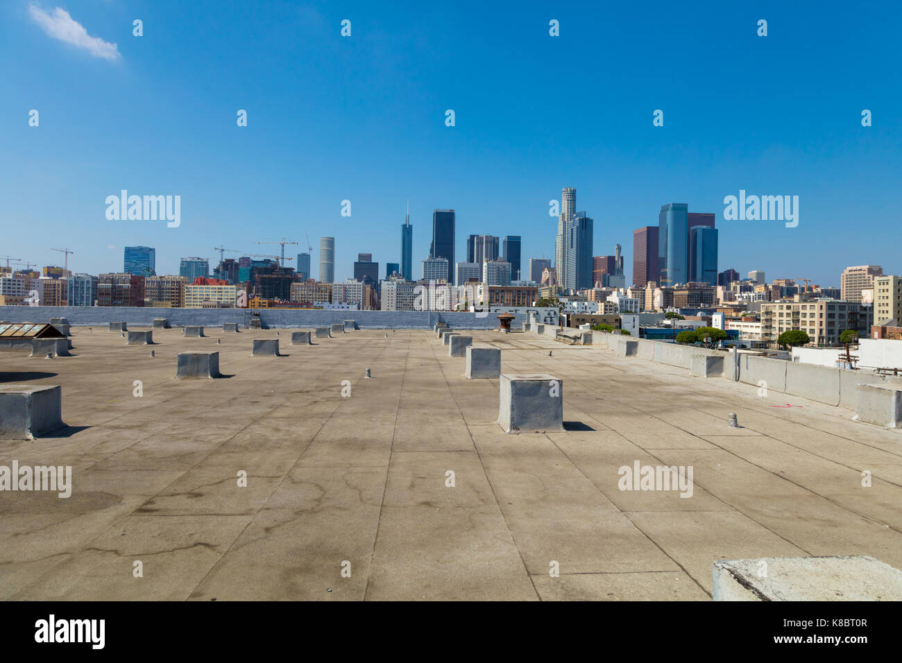 Los Angeles vista sul tetto 2017 Foto Stock