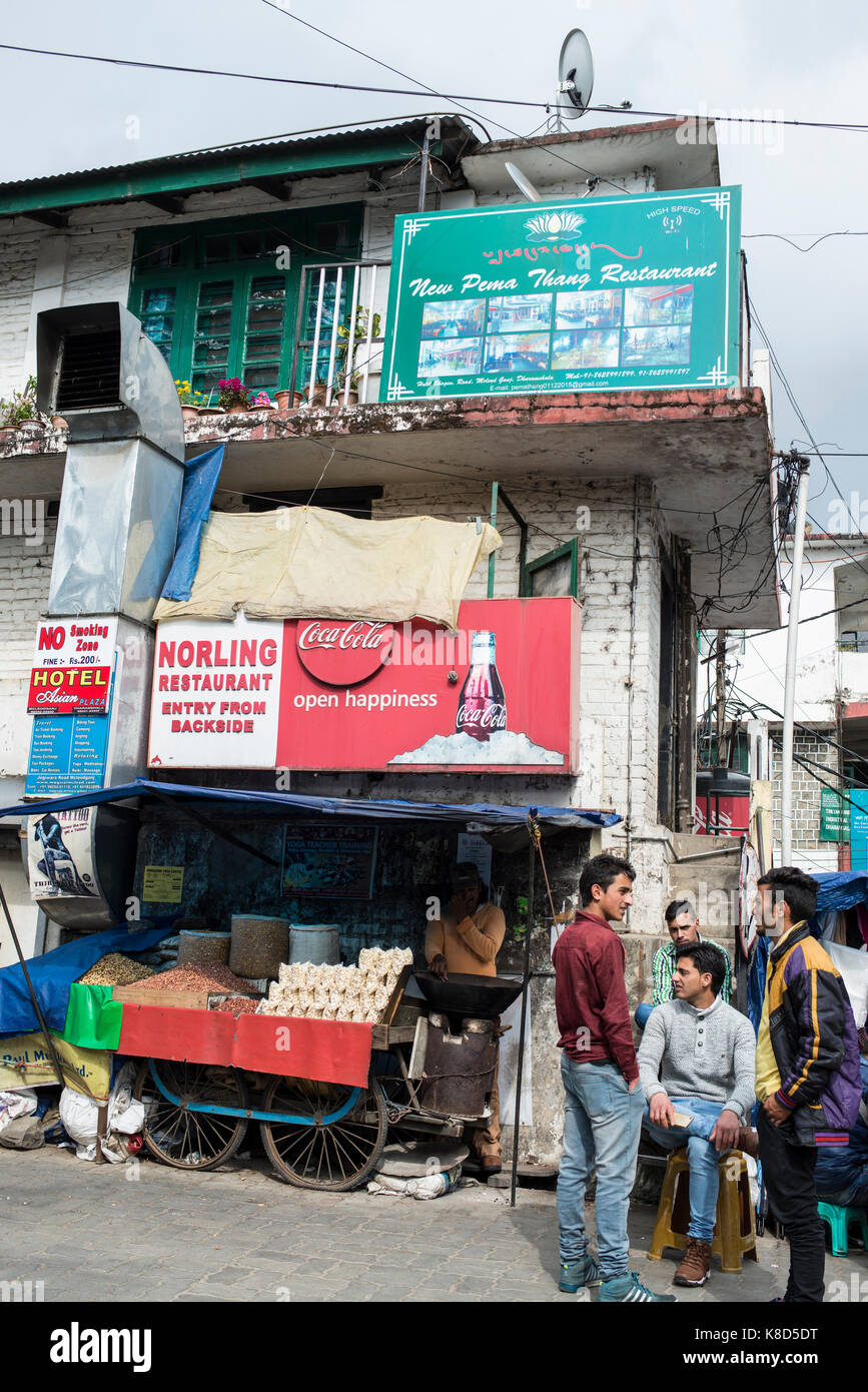 Centro di Mcleod Ganj, India Foto Stock