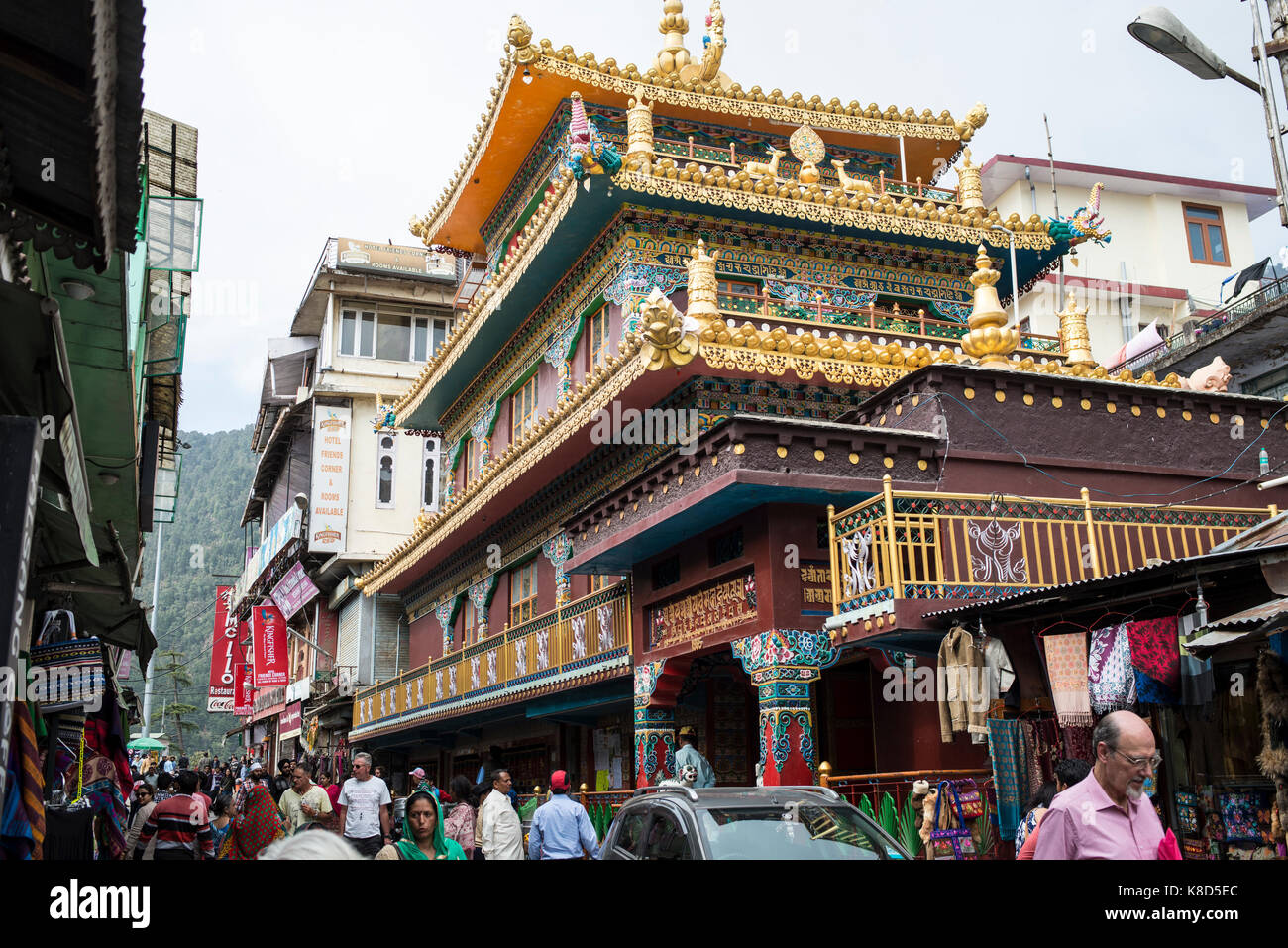 Tempio, Mcleod Ganj Foto Stock