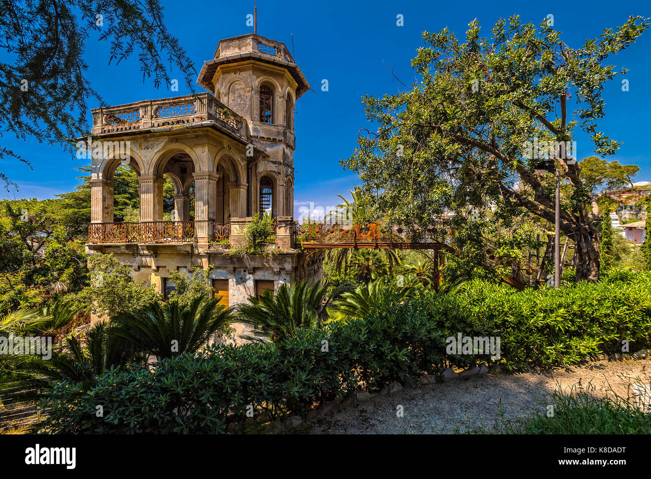 Italia liguria chiavari - villa rocca - la torretta Foto Stock