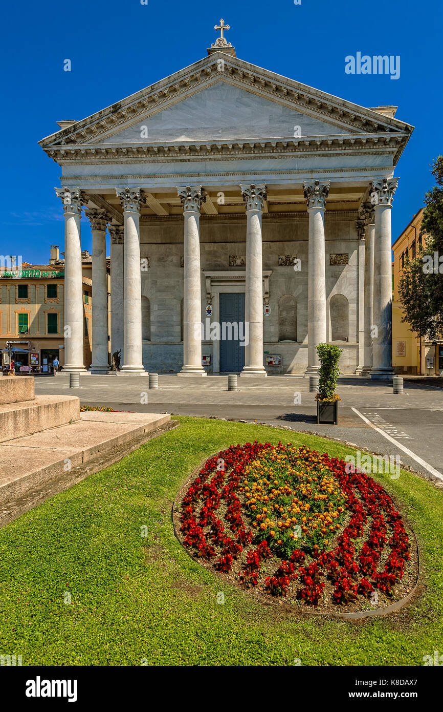 Italia liguria chiavari piazza di nostra signora dell'orto - cattedrale Foto Stock